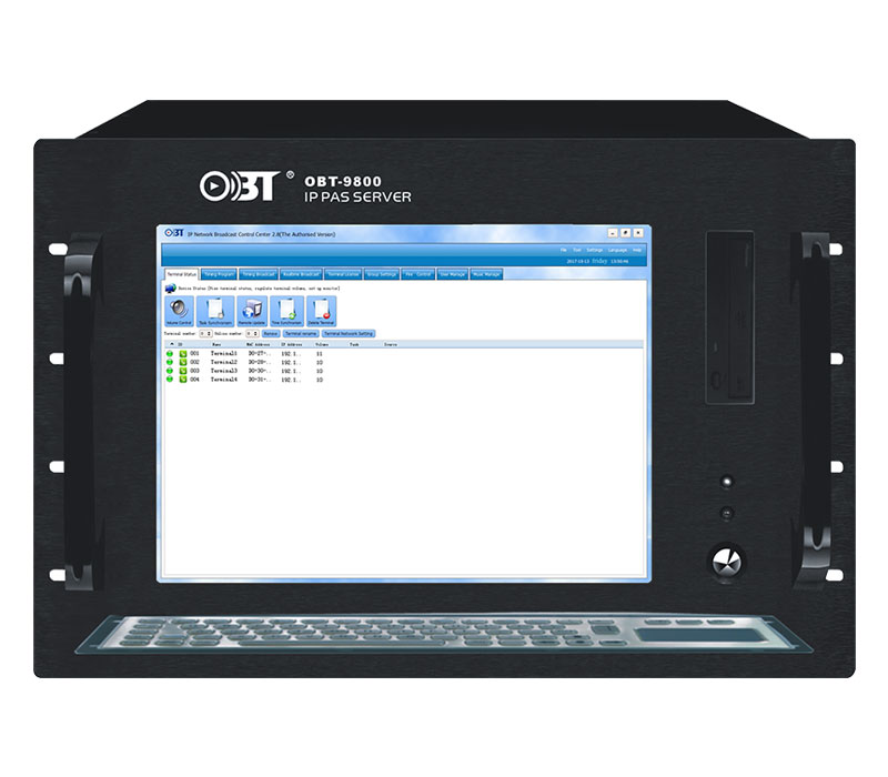 網絡廣播總控服務器OBT-9800（含軟件）